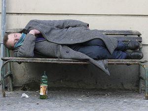 Bezdomovec - ilustran foto.
